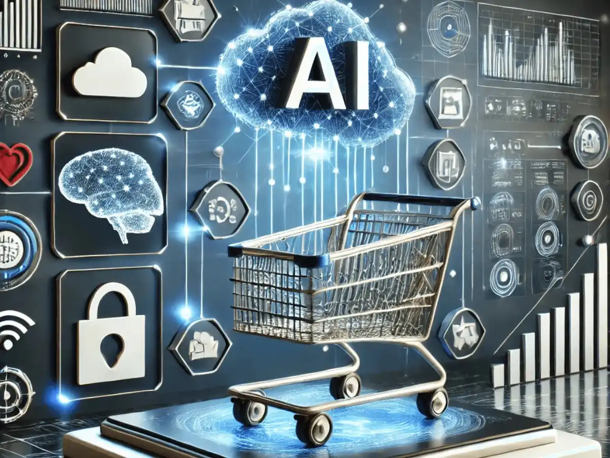 Futuristic-3D-representation-of-machine-learning-in-e-commerce-featuring-AI-algorithms-data-charts-and-virtual-shopping-cart